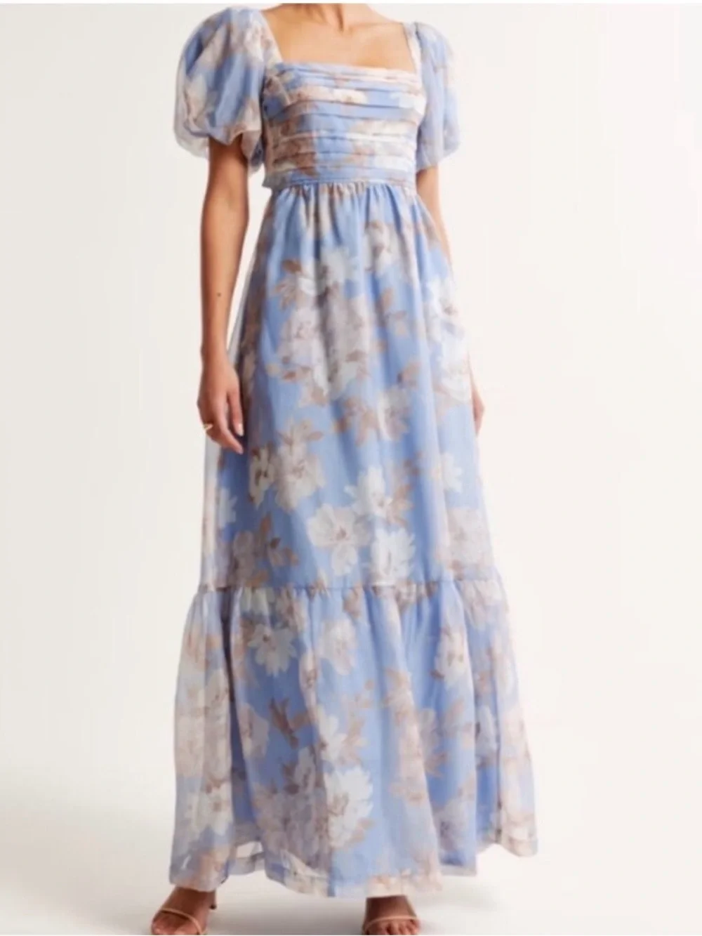 Abercrombie & Fitch Blue Floral Maxi Dress